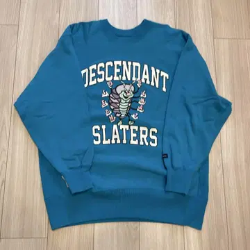 DESCENDANT 그래픽 맨투맨 터콰이즈