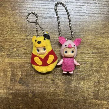 푸우 피글렛 큐피 2개 세트 인형옷