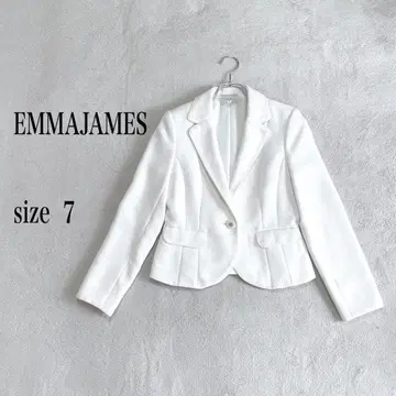 EMMAJAMES 테일러드 자켓 화이트 사이즈 7 화이트