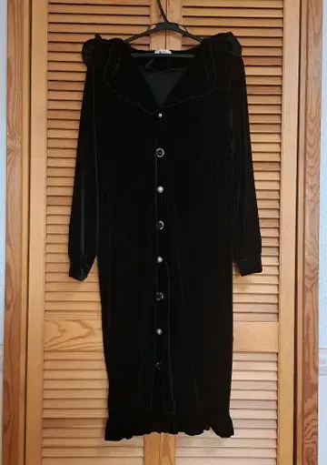 벨로아/벨벳 원피스 (긴팔)