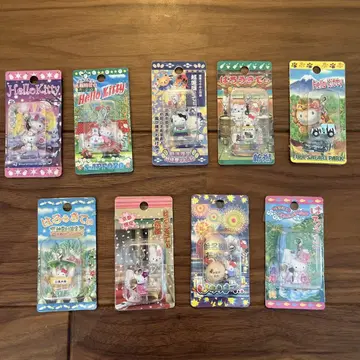 [ Hello Kitty ] 헬로키티 지역 한정 지퍼 마스코트 9개 세트