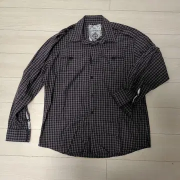 체크 무늬 긴팔 셔츠 pelle pelle