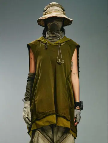 [ HAMCUS ] DEEP DWELLERS HOODED TANK TOP