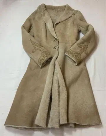 A/W 엘르 쉘비노 무스탕 코트 40
