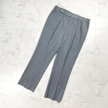 엘르 울 혼방 턱 테이퍼드 팬츠 이탈리아제 그레이 50*GD996