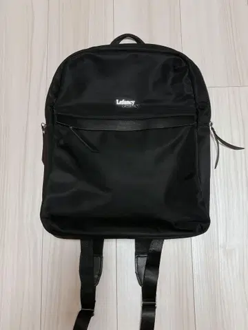 얇은 바닥 컴퓨터 백팩 슬림 블랙 나일론 가죽