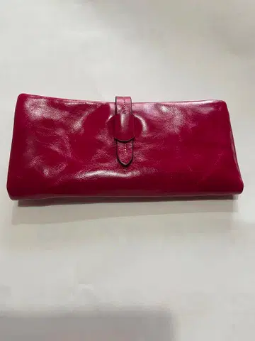 광택 핑크 가죽 장지갑 [ 가격 인하했습니다! ]