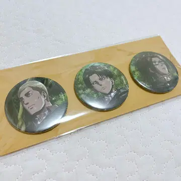 진격의 거인 캔뱃지 세트 리바이 엘빈 한지