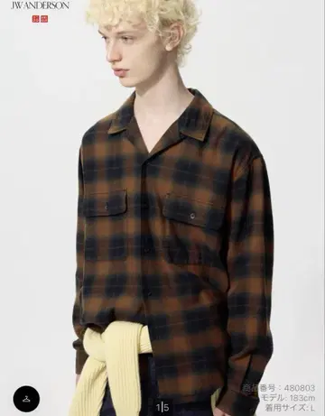JW ANDERSON 브러쉬드 코튼 오버 사이즈 셔츠 L 사이즈