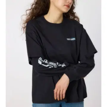 새상품 긴팔 롱티 RODEO CROWNS 블랙 롱 슬리브 티셔츠