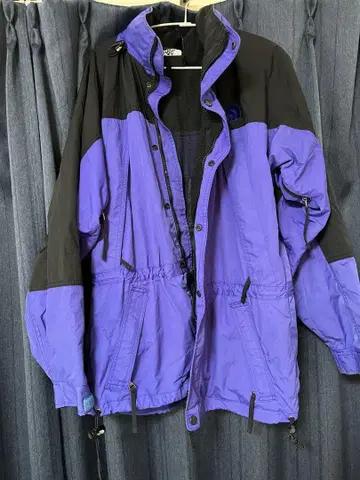 THE NORTH FACE 나일론 자켓 보라색 블랙 파랑