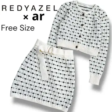 REDYAZEL 가디건과 스커트 셋업 Free Size 성인
