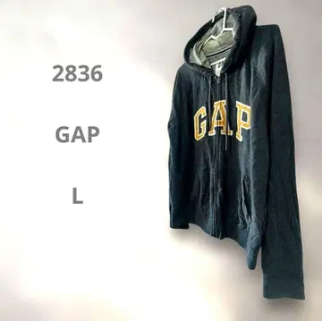 GAP 그레이 지퍼 후드티 L 사이즈 빅 사이즈 Y2K 갸루 헤이세이