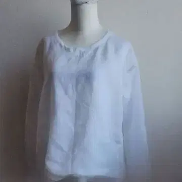 핸드메이드 일본산 린넨 상의 화이트