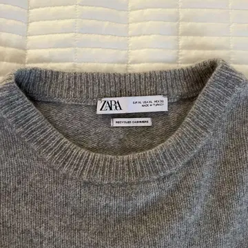 ZARA 캐시미어 94% 그레이 스웨터 h&m cos mango