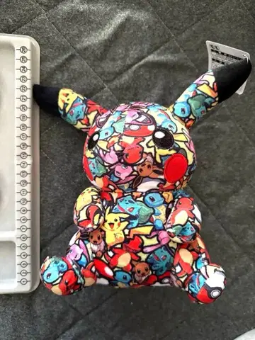 피카츄 그래피티 올 패턴 봉제 인형