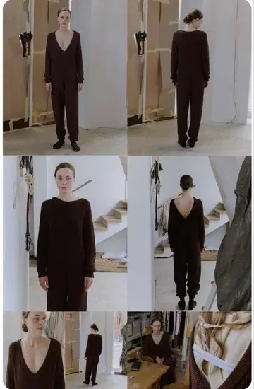 BASERANGE 니트 점프수트