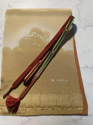 고급 평 허리띠 고급 오비 장식 천 세트 81