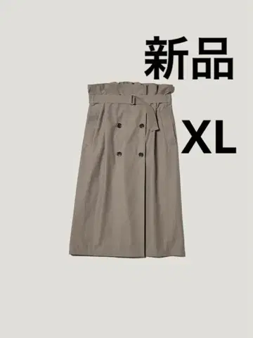 새상품 GU 여성용 트렌치 스커트 XL 올리브
