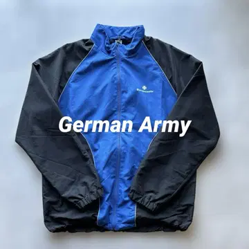 독일군 나일론 자켓 저리 파랑 블랙 트랙 자켓 레트로 스포티