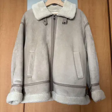 Ray BEAMS 무스탕 코트 베이지 사이즈 1