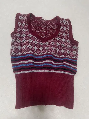 vintage 니트 베스트