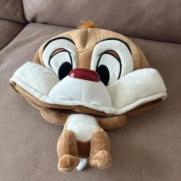 디즈니 리조트 칩 봉제 인형 팬캡
