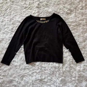 Maglie par ef-de 여성용 긴팔 니트 M 비쥬