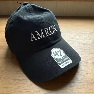 새상품 7150엔 47 x Americana 블랙 캡