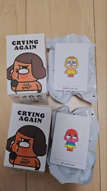 Crying Again cry baby 피규어 2개 세트