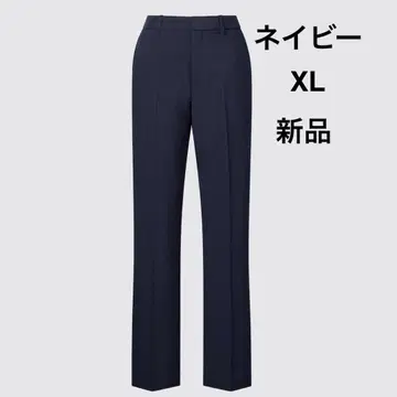 새상품 택 포함 유니클로 감동 팬츠 (울 라이크) 긴 길이 네이비 XL