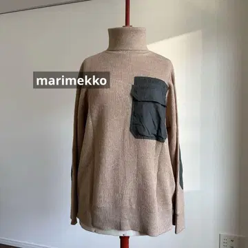 marimekko 리브 터틀넥 긴팔 니트