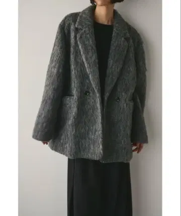 샤기 테일러드 자켓