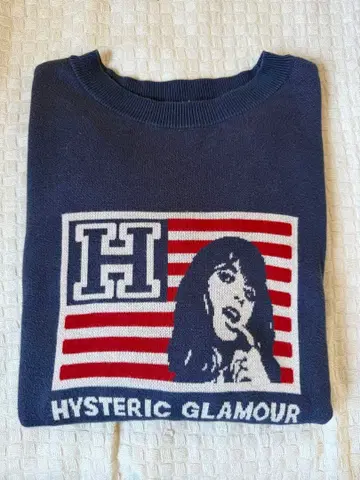 HYSTERIC GLAMOUR 네이비 스웨터