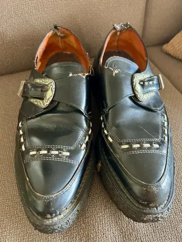 조지 콕스 통가리 러버 화이트 스티치 빈티지