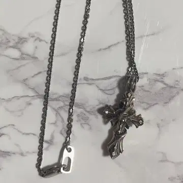 [ M'SCOLLECTION ] 실버 목걸이 크로스