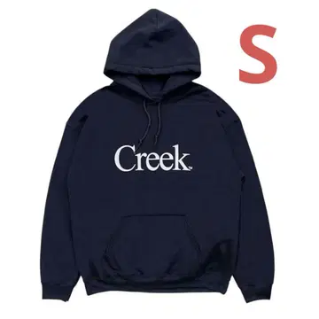 Creek 로고 후디 스웨트셔츠 네이비