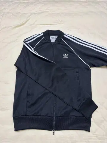 adidas 블랙 집업 트랙 자켓