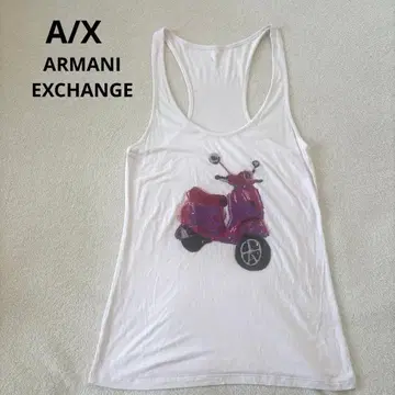 ARMANI EXCHANGE 탱크탑 스팽글 비즈 스쿠터 패턴 M