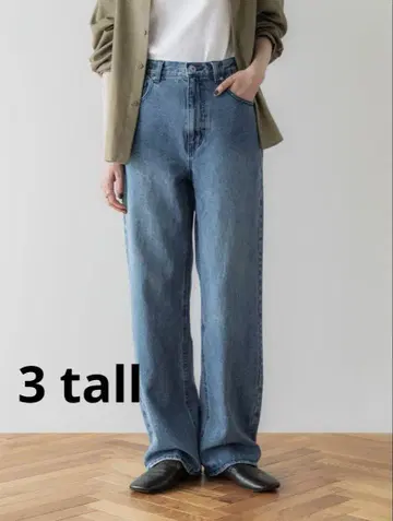 [새상품급] crewre: 조절 가능한 I라인 데님 팬츠 3tall