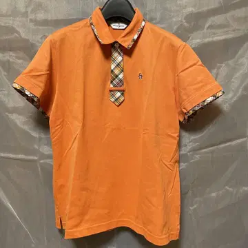 Munsingwear 반팔 피케 셔츠 LL 오렌지