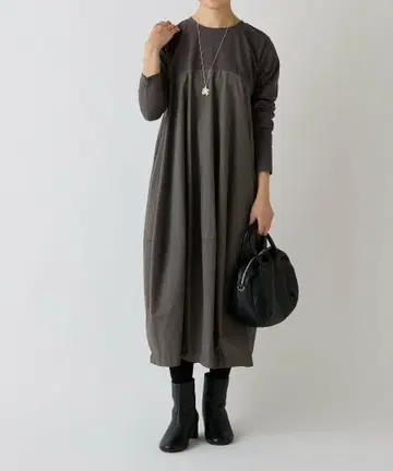 BEARDSLEY 말 원피스 그레이 비어즐리