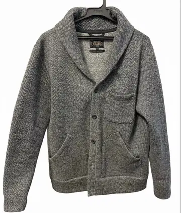 BEAMS PLUS 숄카라 자켓 그레이 헤링본 남성용 L