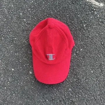 Champion 빨간색 캡 USA제