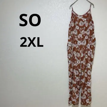 SO 플라워 프린트 점프 수트 [ XXL ]