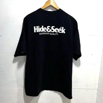 XXL 사이즈 새상품 Hide&Seek 블랙 T셔츠