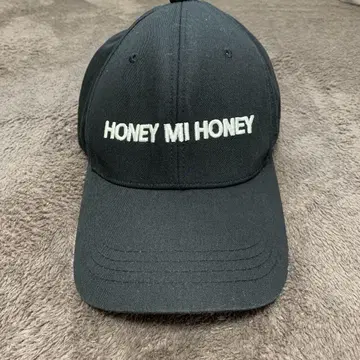 HONEY MI HONEY 블랙 야구 모자