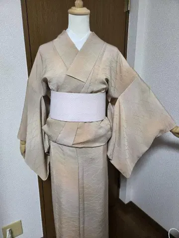 살몬 핑크 계열 블렌딩 코몬 기모노