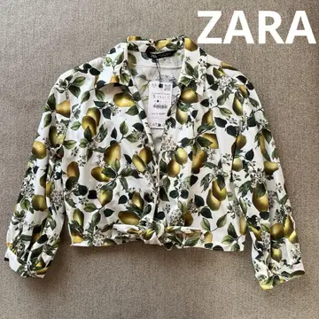 새상품 ZARA 레몬 패턴 블라우스