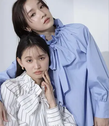 내추럴 뷰티 베이직 빅 보우 블라우스 S